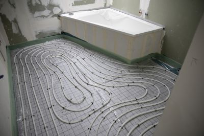 Heated Floor Bathroom Renovation